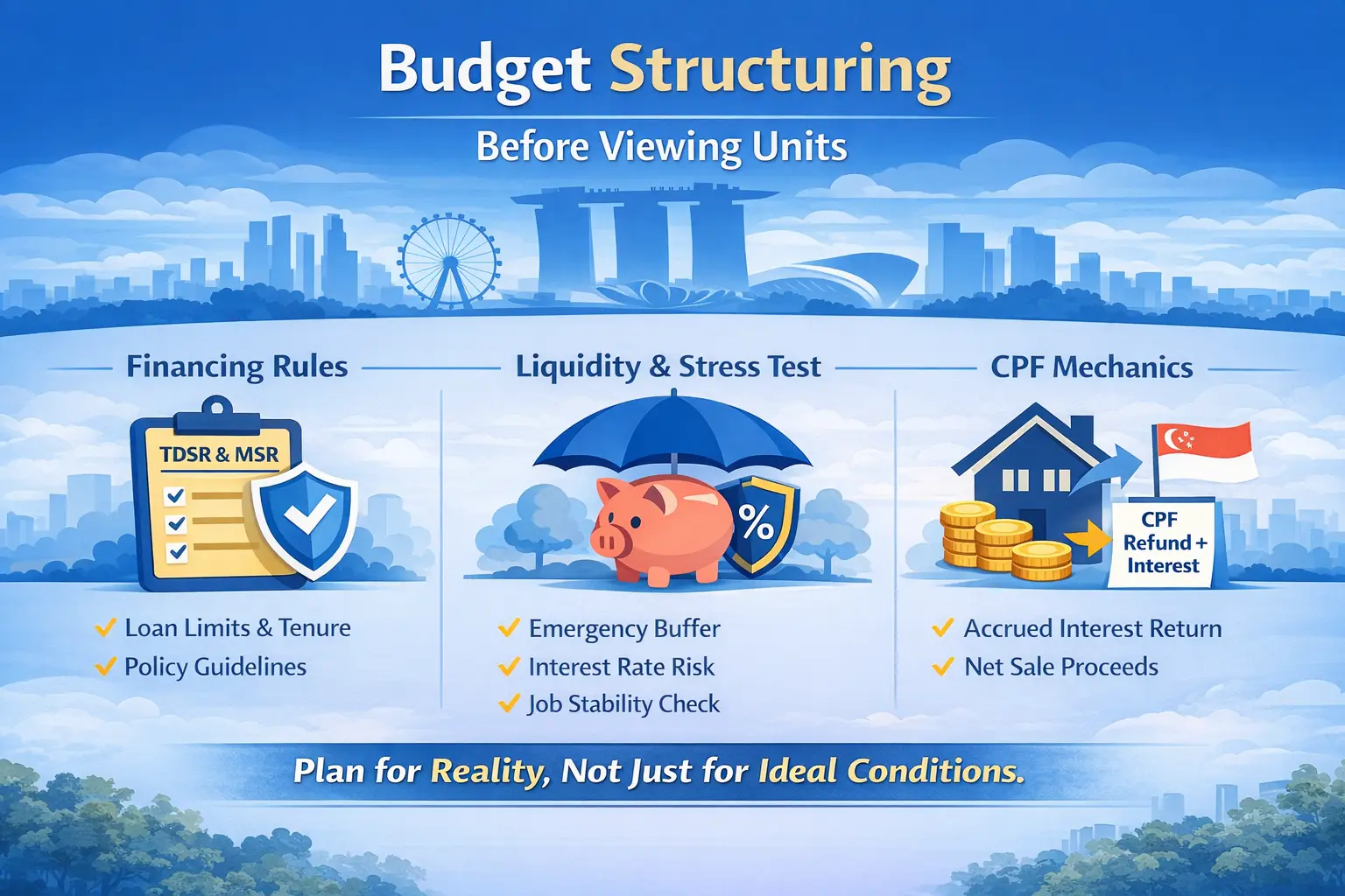 Private property budget planning for Singapore own-stay buyers