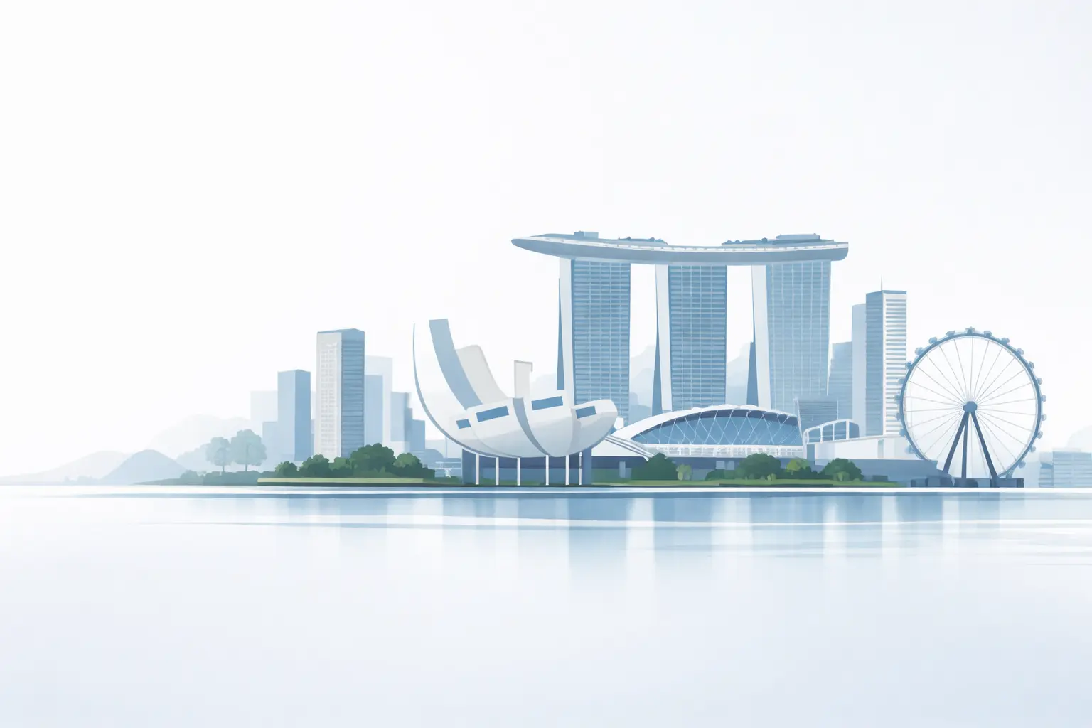 Singapore skyline and Marina Bay Sands representing UProperty.sg Singapore property guidance
