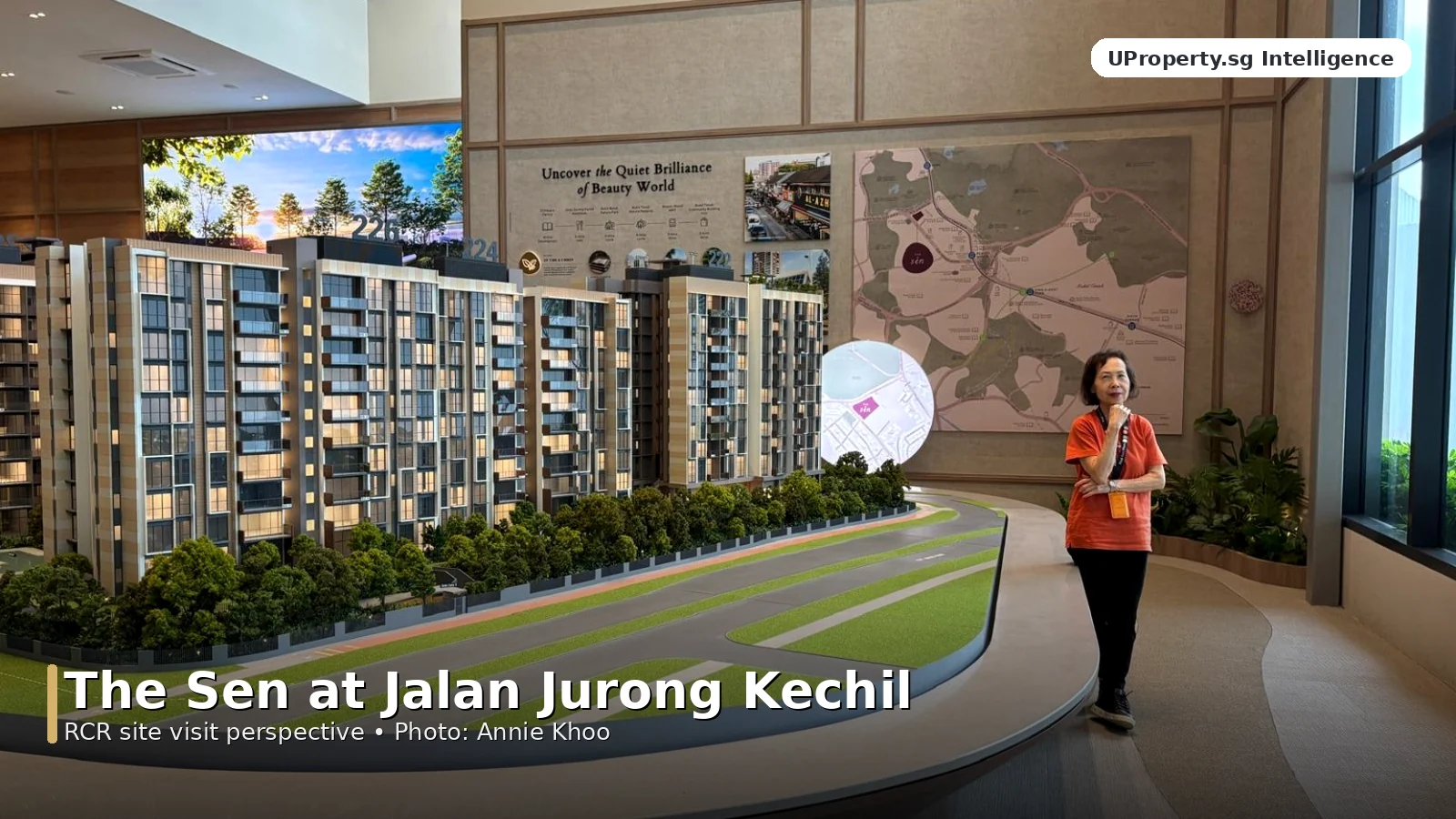 The Sen Jalan Jurong Kechil site visit model and project display by UProperty.sg