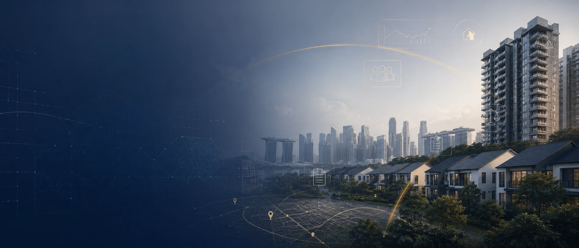 UProperty.sg Singapore property intelligence platform with housing, planning, policy-aware guidance and structured decision-making concept
