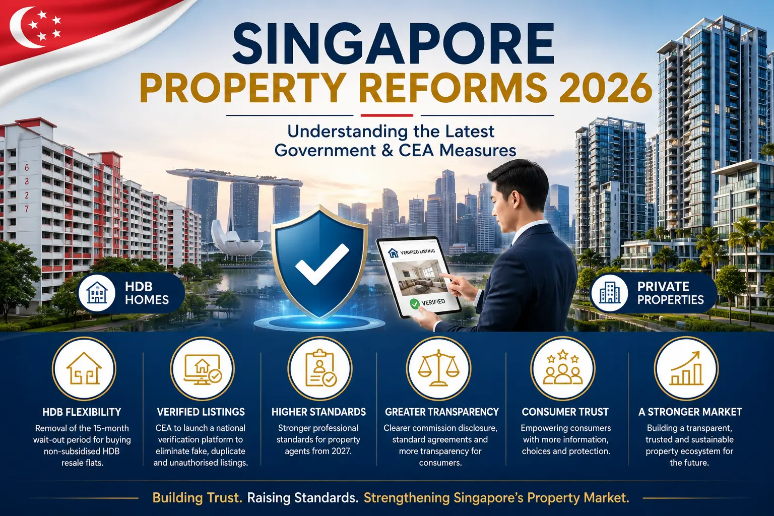 Singapore Property Policies 2026 covering the latest Government and CEA measures